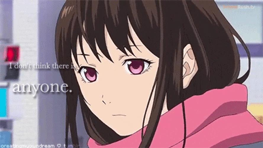 Noragami Anime Sad Walking In Street GIF