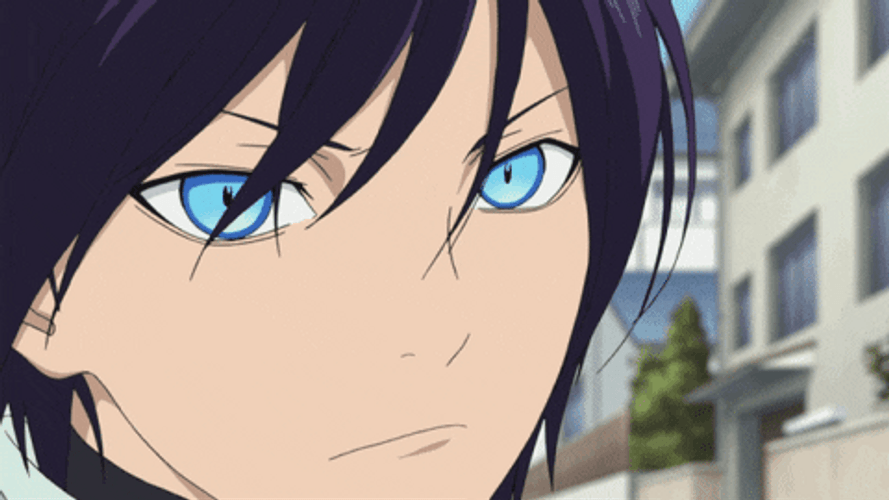 Noragami Blue Eyed Stray God Yato GIF