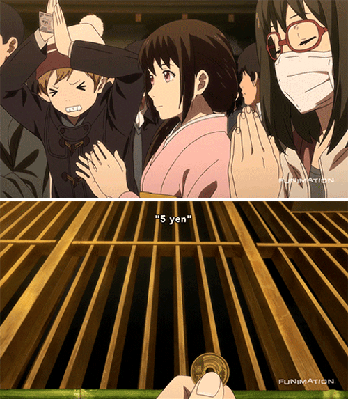 Noragami Celebrating And Wishing New Year GIF