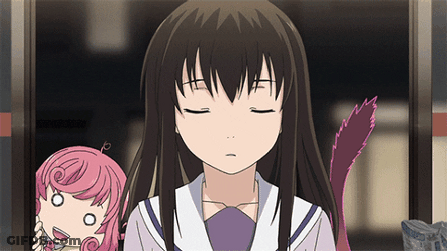 Noragami Hiyori Iki Blushing Embarrassed GIF