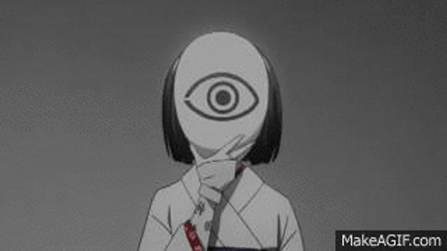 Noragami Nora Taking Her Mask Off GIF