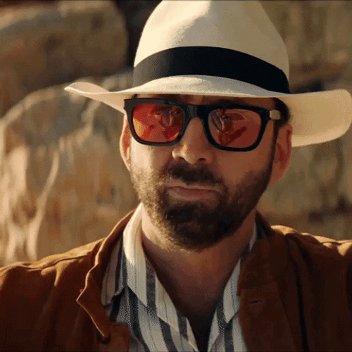 Nordisk Film Nicolas Cage Hand Sign Welcome Meme GIF