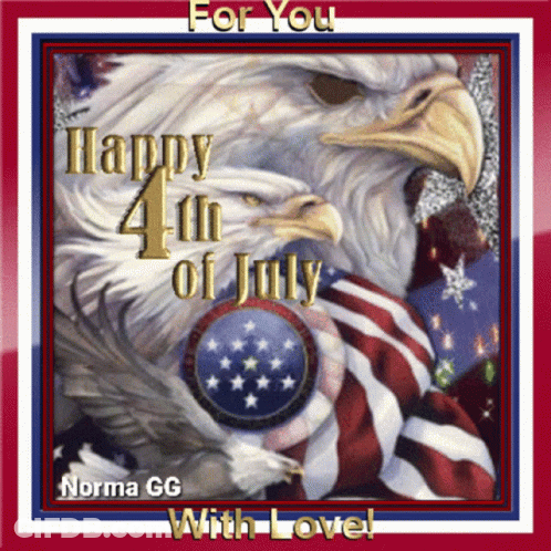 Norma Gg Wishes You A Happy 4Th Of July With Love GIF