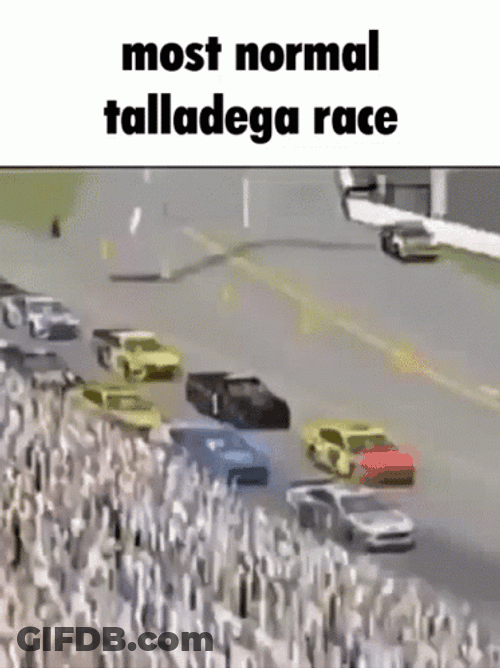 Normal Talladega Race Car Crash Meme GIF