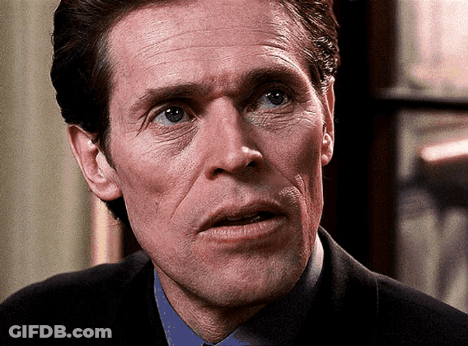 Norman Osborn Willem Dafoe Licking His Fingers GIF