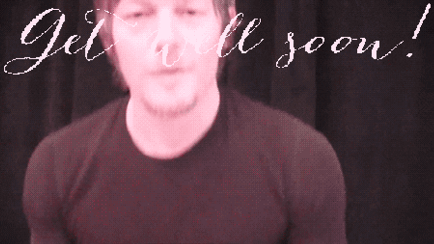 Norman Reedus Get Well Soon GIF