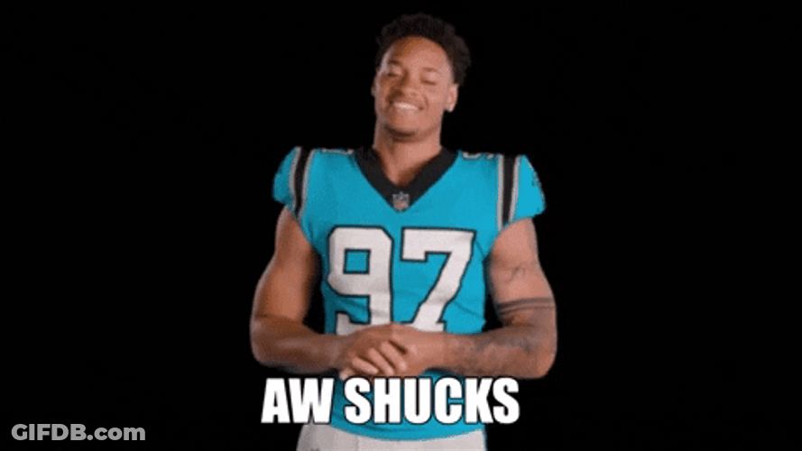 North Carolina Aww Shucks Reaction GIF