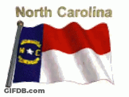 North Carolina Flag Waving GIF