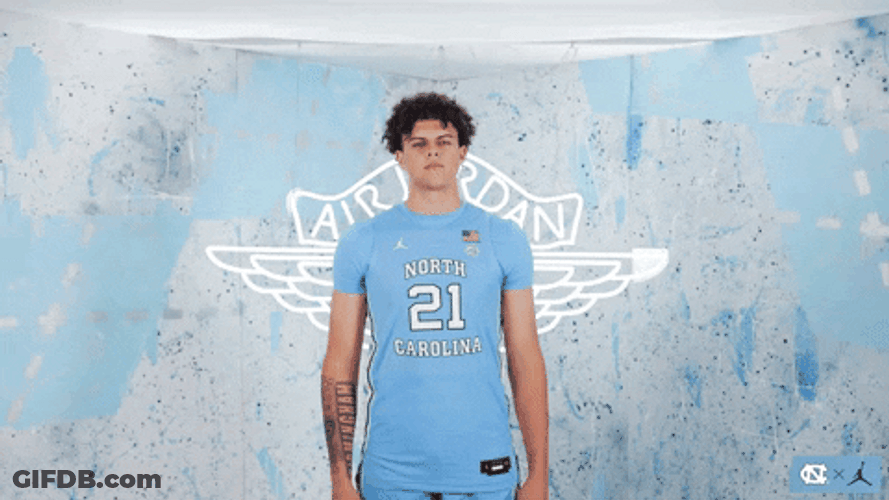 North Carolina Player Jersey Number 21 GIF