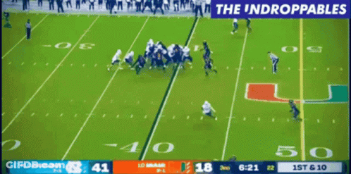North Carolina Vs Miami Football On TV GIF