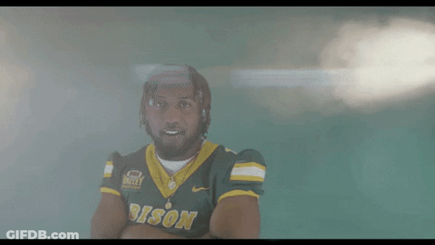 North Dakota State Athlete Pointing Finger GIF