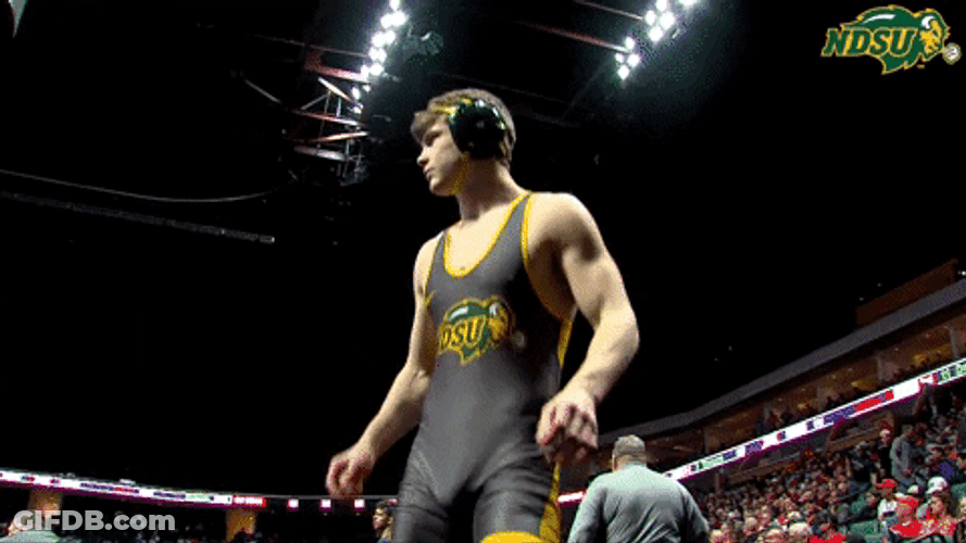 North Dakota State Athlete Warm Up GIF