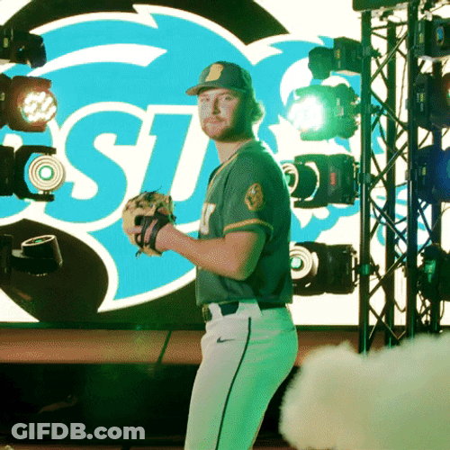 North Dakota State Baseball Acting Throw Ball GIF