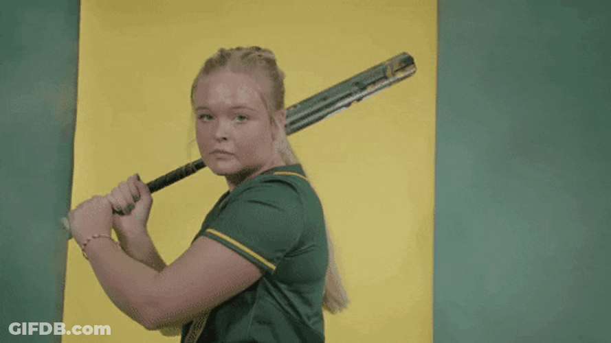North Dakota State Bson Softball Player GIF