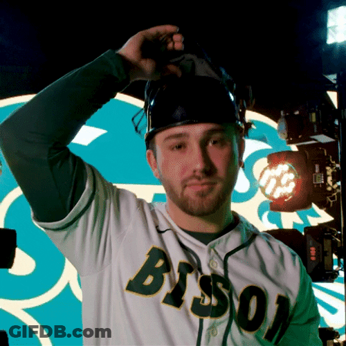 North Dakota State Closing Catchers Mask GIF