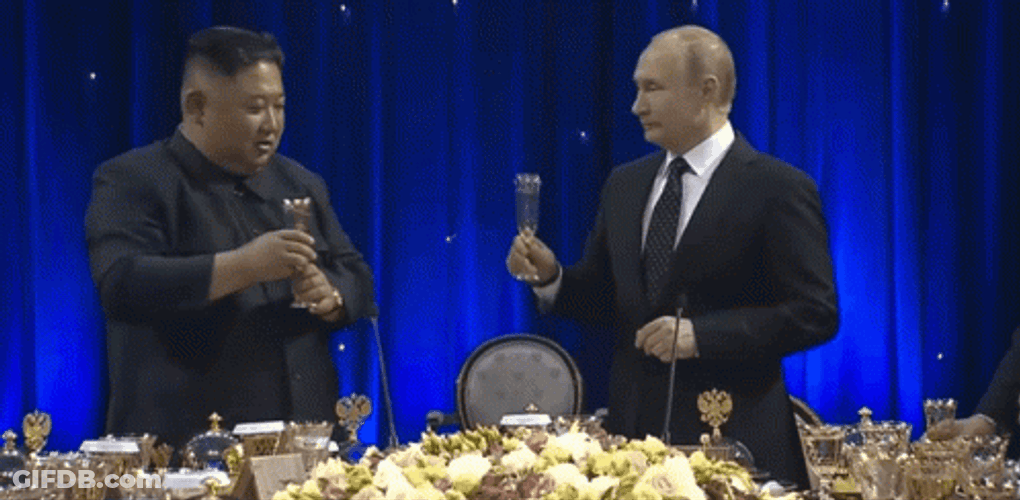 North Korea Leader Kim Jong-Un And President Putin GIF
