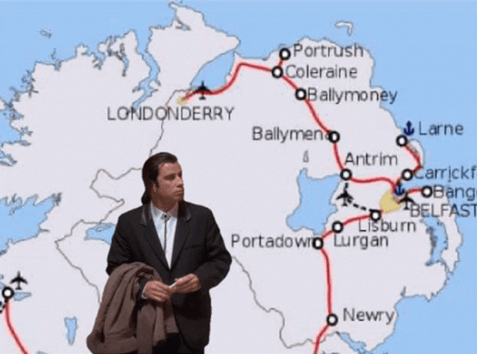 Northern Ireland Lost John Travolta GIF