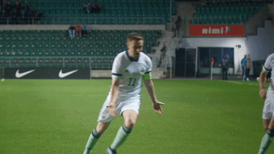 Northern Ireland Shane Ferguson Running GIF