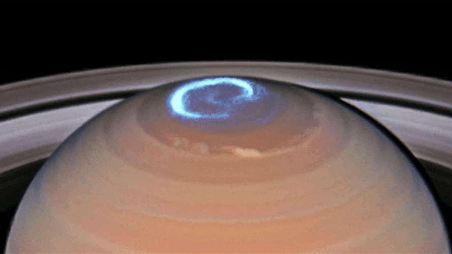 Northern Lights Footage Outside The Planet GIF