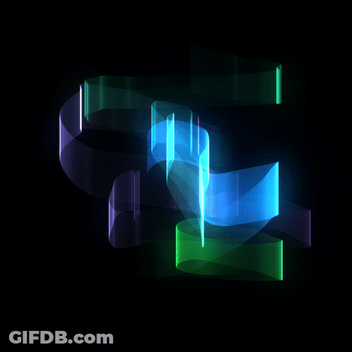 Northern Lights Form Art GIF