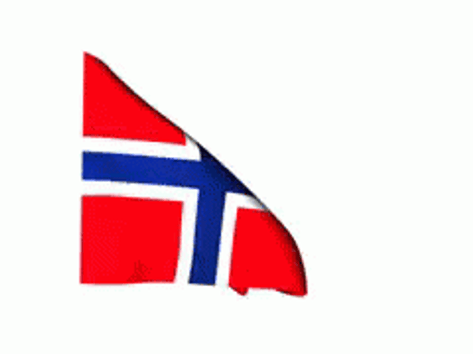 Norway Flag White Background GIF