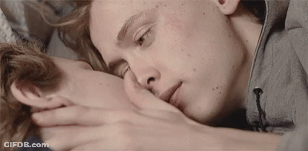 Norwegian Drama Skam Isak Valtersen Passionately Caressing Noora GIF