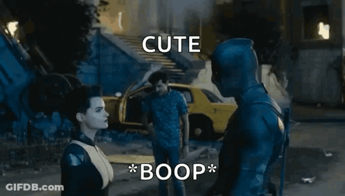 Nose Boop Brianna Hildebrand GIF