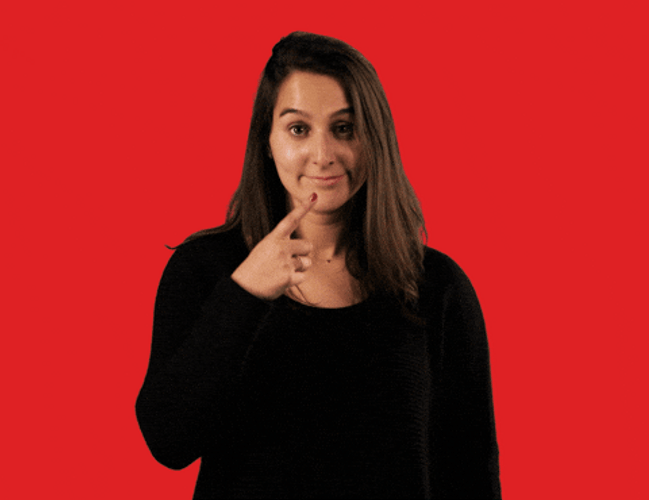 Nose Goes Woman In Black Top GIF