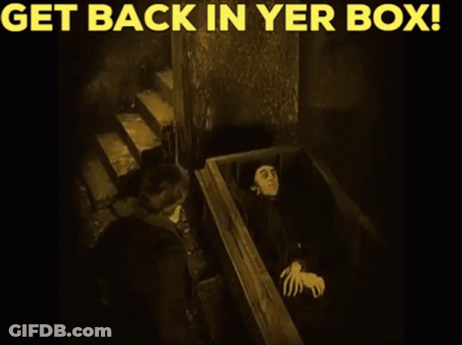 Nosferatu Get Back In Yer Box GIF