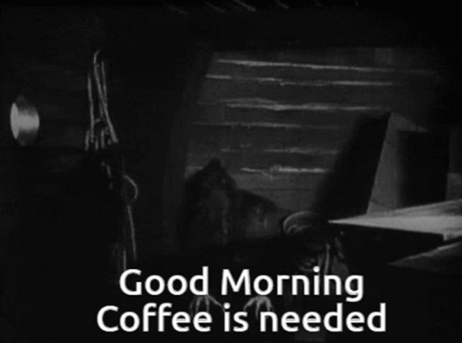Nosferatu Good Morning Coffee Is Needed GIF