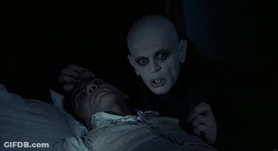 Nosferatu Observes The Man GIF