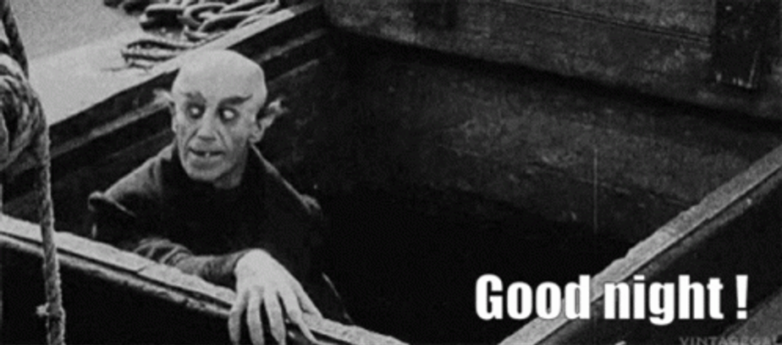 Nosferatu Saying Good Night GIF