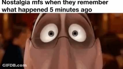 Nostalgia Meme Cartoon Character With Glasses GIF