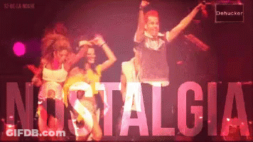 Nostalgia On Pink Background GIF