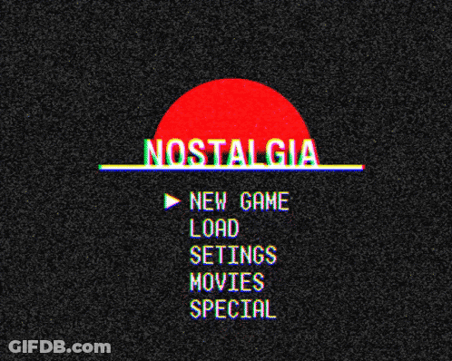 Nostalgia Screen With Red Sun GIF