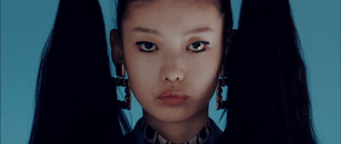 Nosy Woman Using Binoculars GIF