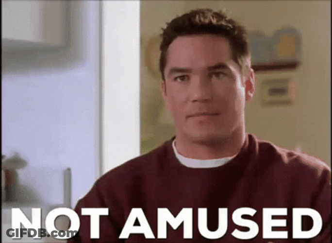 Not Amused Dean Cain GIF