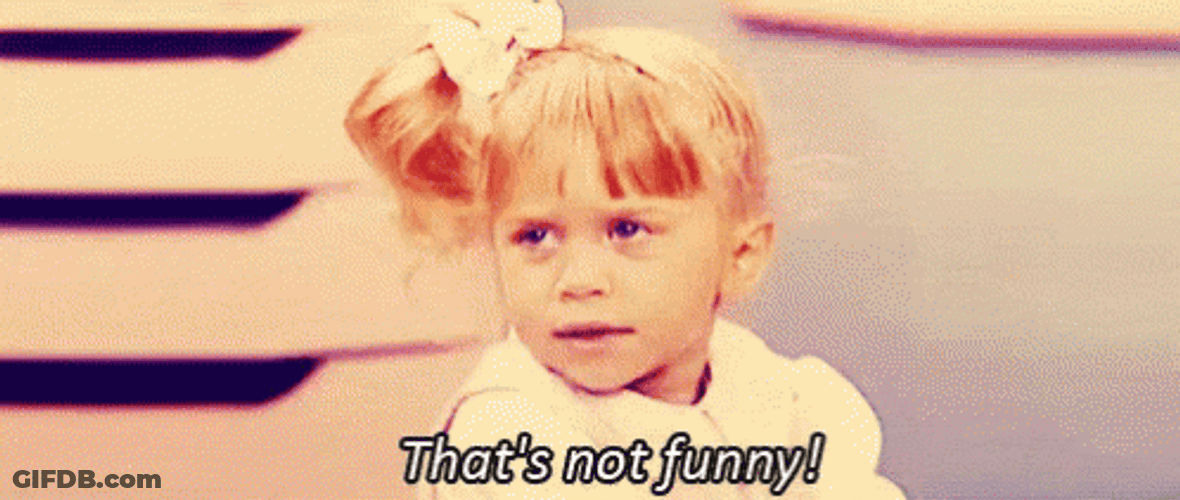 Not Amused Michelle Tanner That's Not Funny GIF