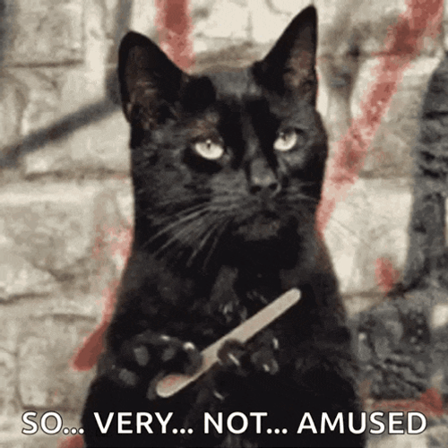 Not Amused Nail Cleaning GIF