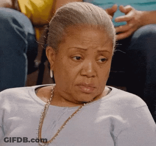Not Amused Old Woman GIF