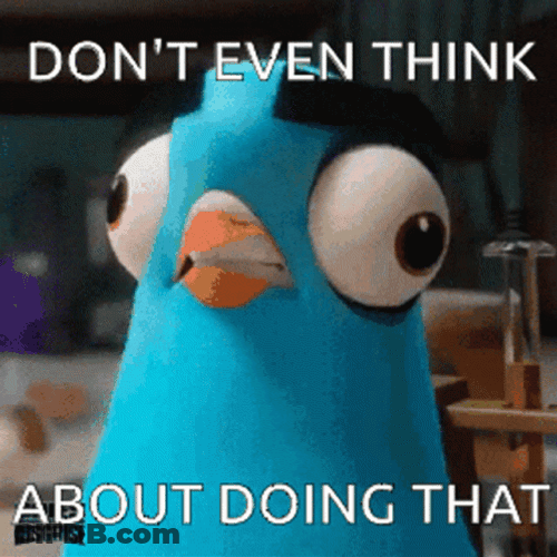 Not Don't Even Think GIF