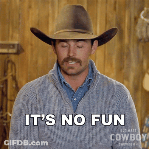 Not Fun To All Work And No Play GIF