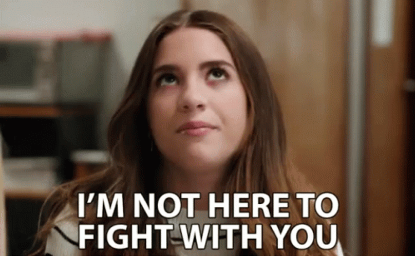Not Here To Let Them Fight GIF