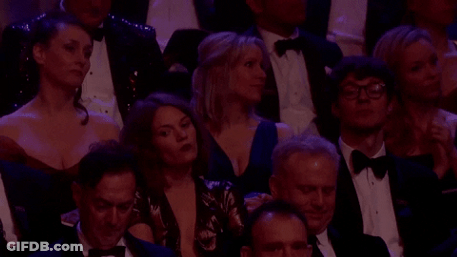Not Impressed Guests Watching GIF