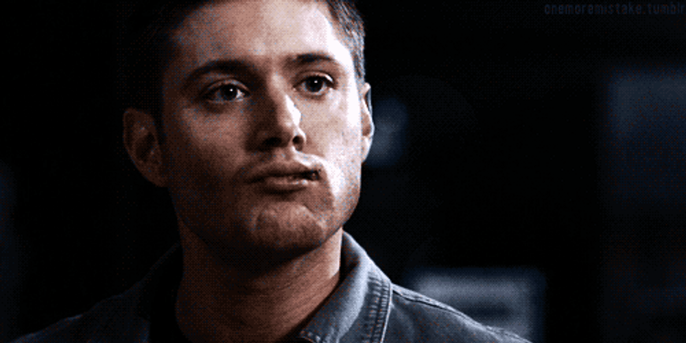 Not Impressed Jensen Ackles Chewing GIF