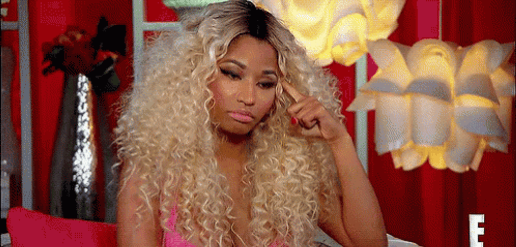 Not Impressed Nicki Minaj Staring GIF
