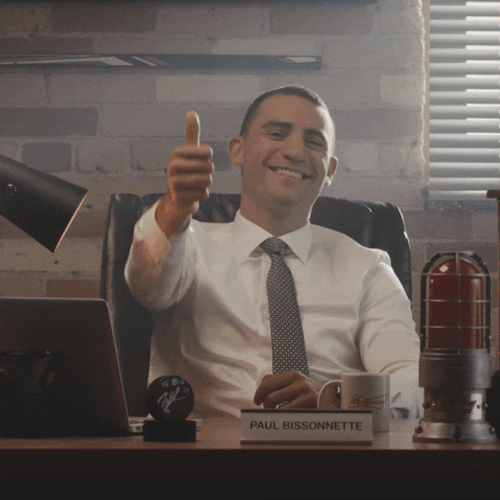 Not Impressed Paul Bissonnette Thumbs Down GIF