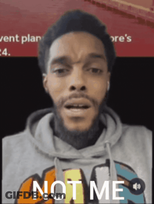 Not Me Irritated Guy GIF