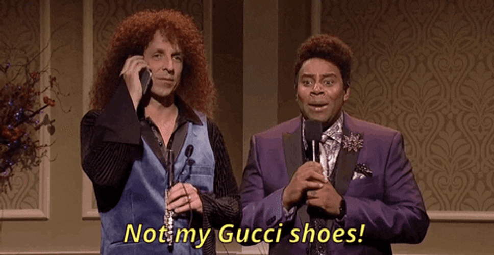 Not My Gucci Shoes GIF