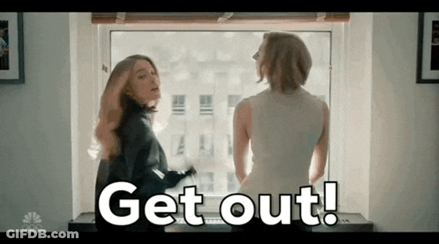 Not Right Now Get Out Leave GIF